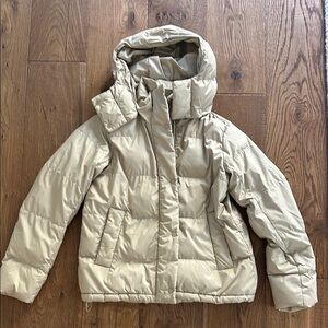 Lululemon Athletica Cream Puffer Jacket